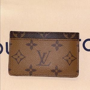 LV authentic monogram reverse cardholder